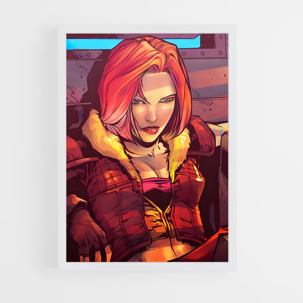 Poster Lilith en Rouge – affiche Borderlands (vue 3)